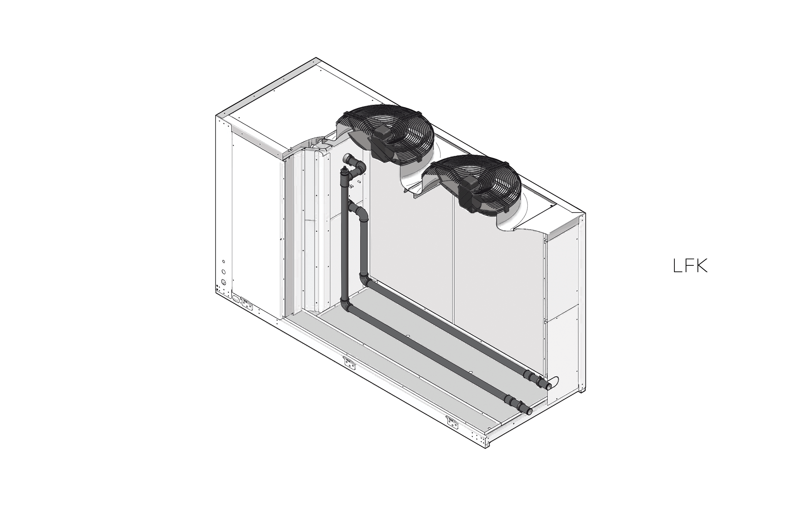 KRONE LFK-80-LE | Luftgekühlter Kaltwassererzeuger | 79,3 kW | Baukastensystem